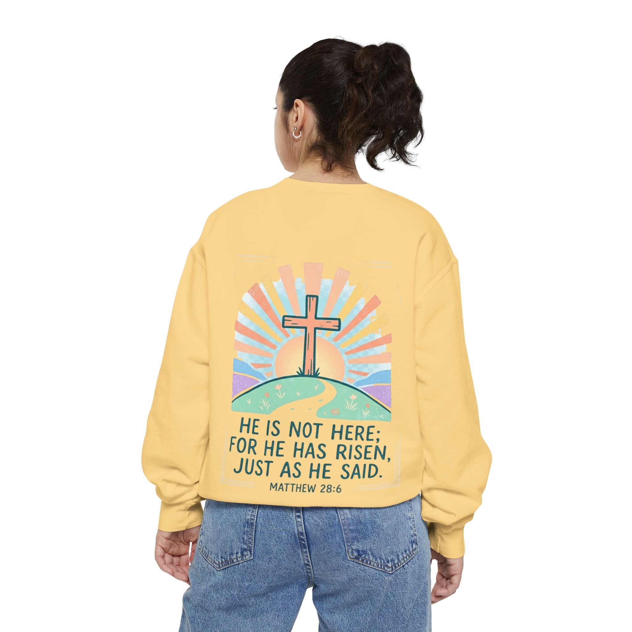 He Is Risen Sunrise | Crewneck Sweatshirt