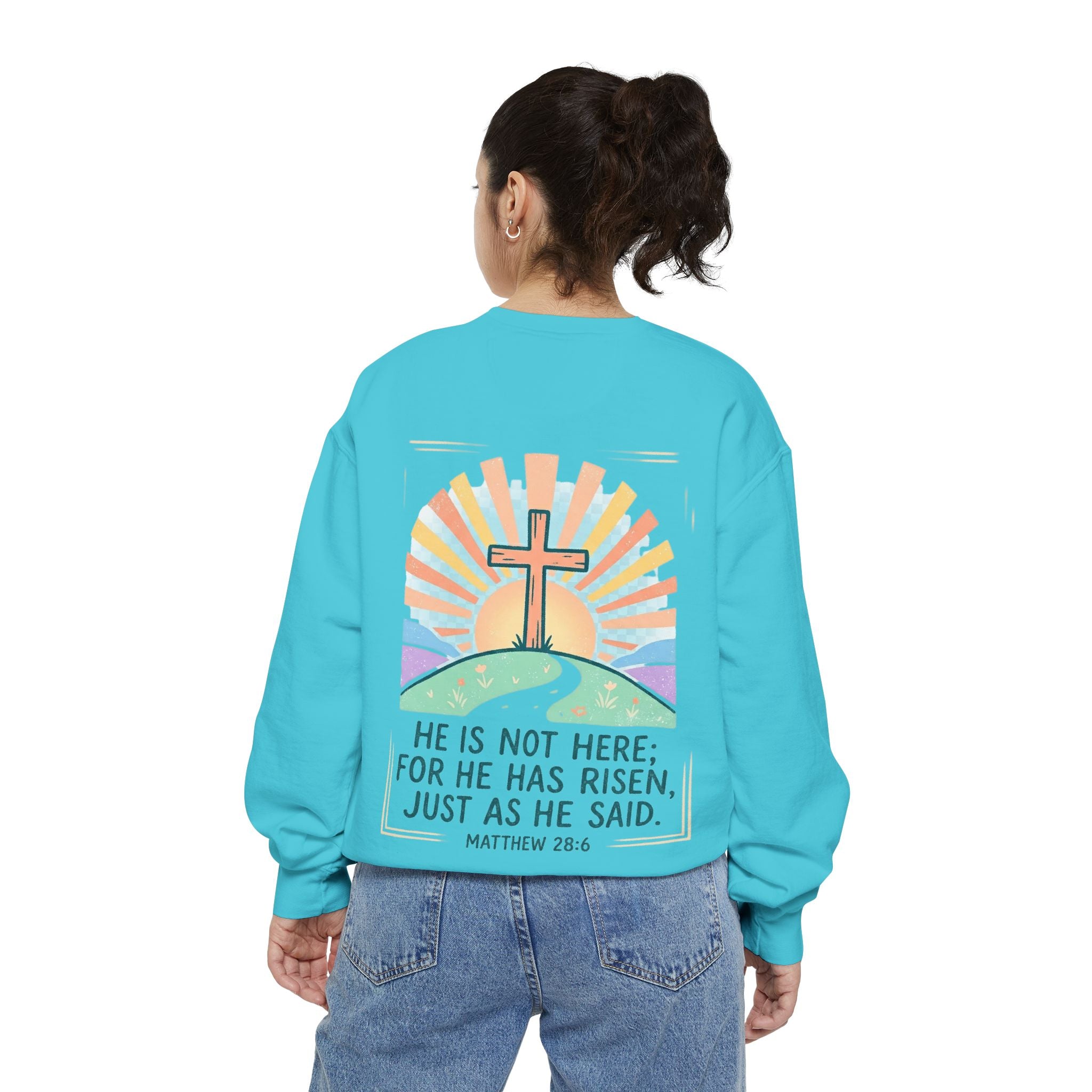 He Is Risen Sunrise | Crewneck Sweatshirt