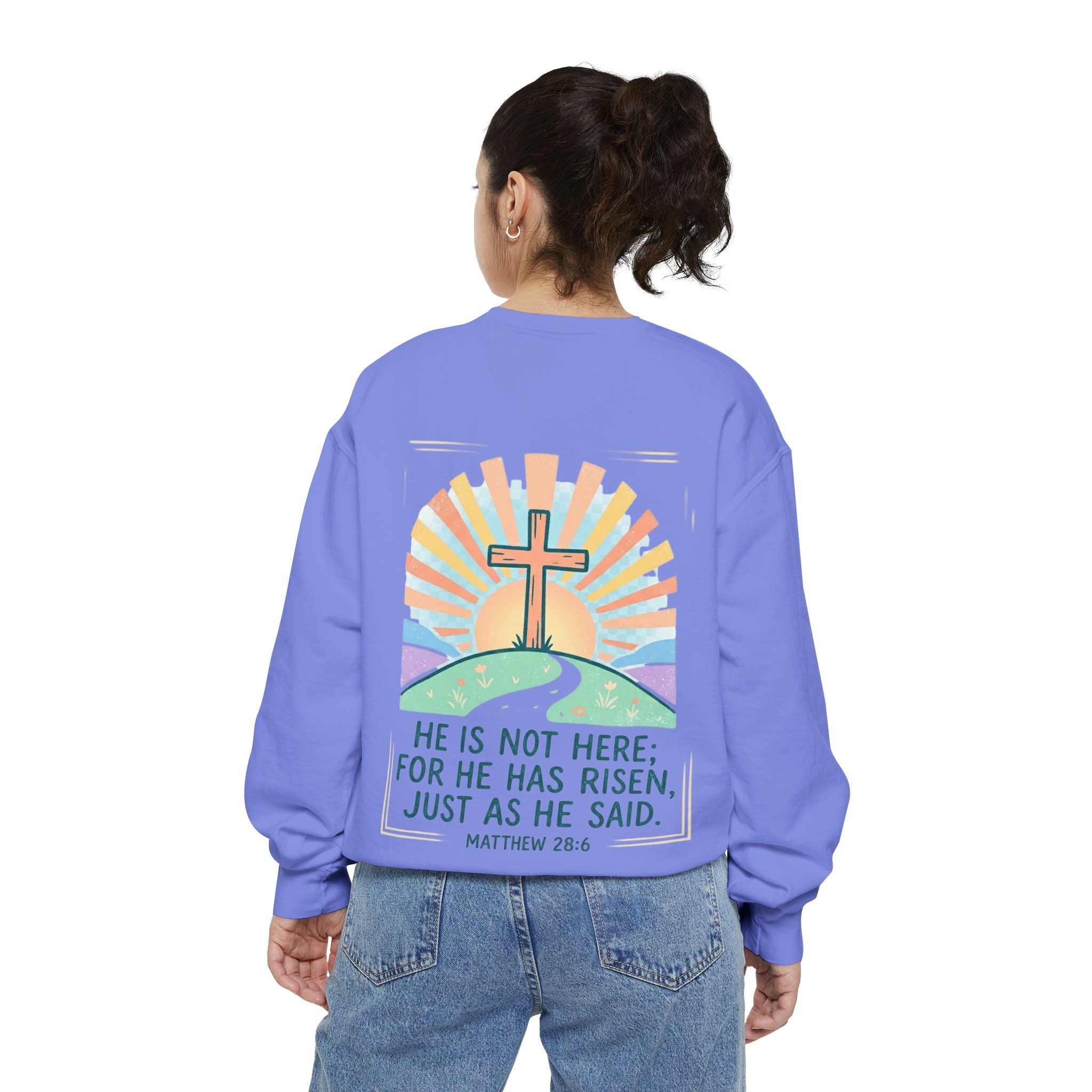 He Is Risen Sunrise | Crewneck Sweatshirt